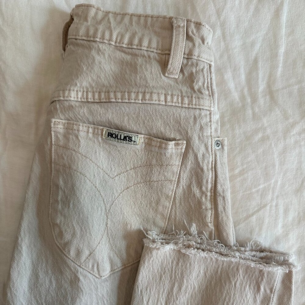 ROLLA'S Dusters Slim Straight Jean in Comfort Salt - Size 23